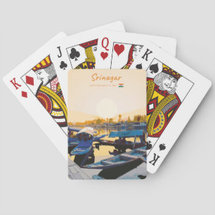 Jeu De Cartes Srinagar, Inde - Bateaux Shikara du lac Dal