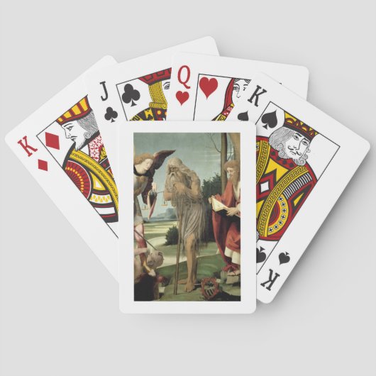 Jeu De Cartes SS. Michael, Andrew et Onuphrius (huile sur pannea (dos)