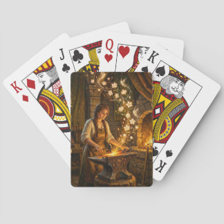 Jeu De Cartes St Brigid Blacksmith Fairies Flowers Fantasy Art