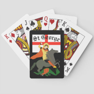 Jeu De Cartes St George et le Dragon et la Croix de St George