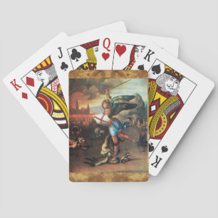 Jeu De Cartes St MICHAEL ET LE DRAGON par Raphael