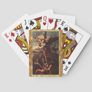 Jeu De Cartes ST. MICHAEL VANGUISHING SATAN Raphaello Sanzio