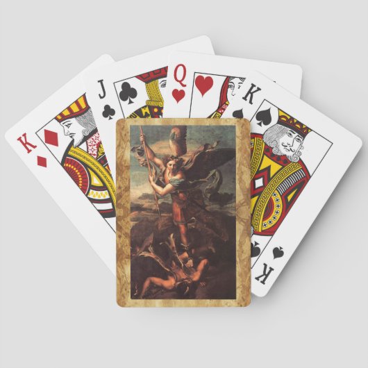 Jeu De Cartes ST. MICHAEL VANGUISHING SATAN Raphaello Sanzio (dos)