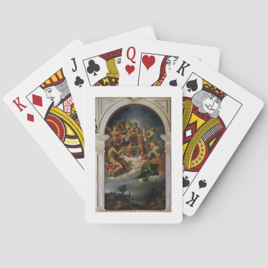 Jeu De Cartes St. Nicolas en gloire avec des saints (dos)