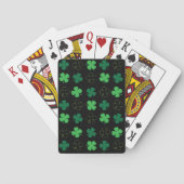 Jeu De Cartes St Patrick Day Irlandais Shamrocks verts (dos)