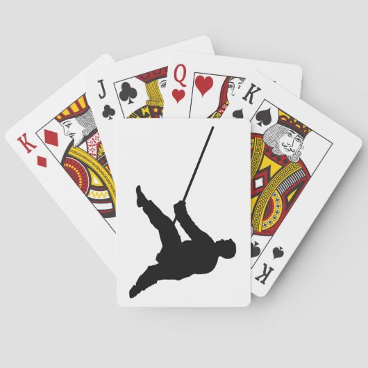 Jeu De Cartes Stance d'arme Karate Silhouette (dos)