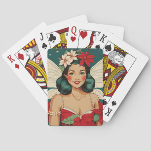Jeu De Cartes Starlet Retro les années 50 Tropical Christmas Pin