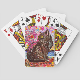 Jeu De Cartes Starry Night Black Kitty Jouer Cartes