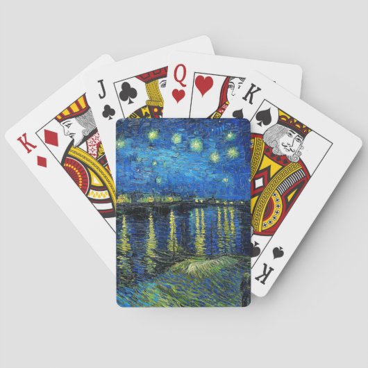 Jeu De Cartes Starry Night Over the Rhone par Vincent Van Gogh (dos)