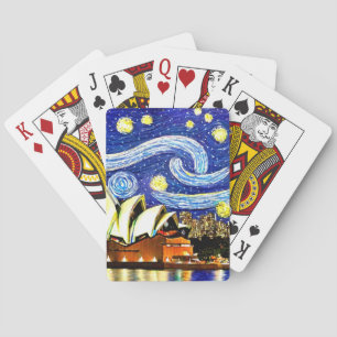 Jeu De Cartes Starry Night Sydney Australie Opéra