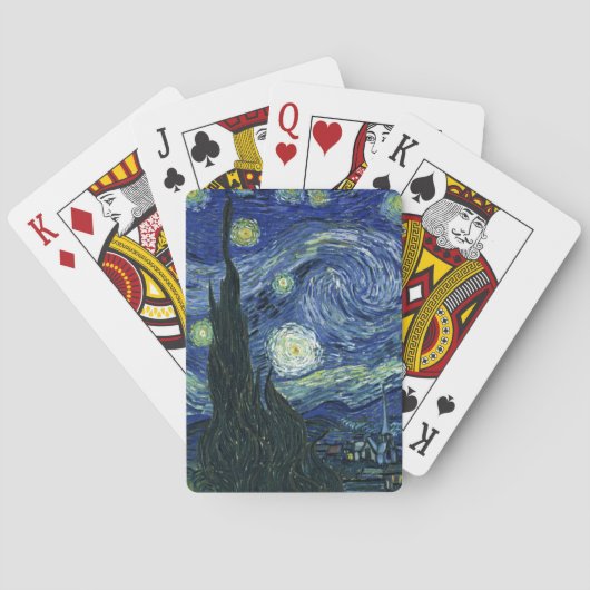 Jeu De Cartes Starry Night Vincent van Gogh Art impressionniste (dos)