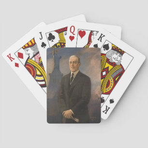 Jeu De Cartes Statue de la Liberté et président Woodrow Wilson