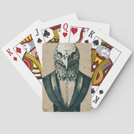 Jeu De Cartes Statue de l'aigle à Bald Aristocrat (dos)