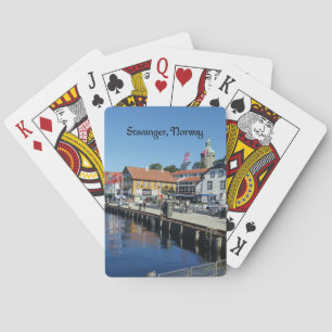 Jeu De Cartes Stavanger, Norvège Photographie pittoresque, CARTE