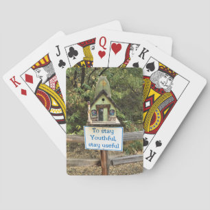 Jeu De Cartes Stay Youthful, Stay Useful, Funny Sign