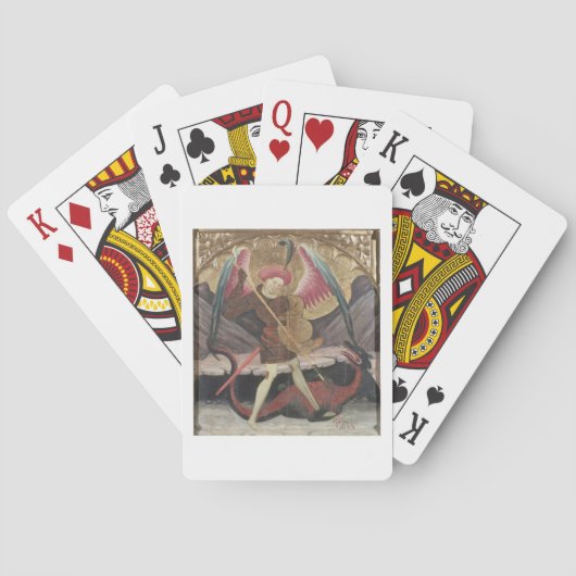 Jeu De Cartes Ste Michael Vanquishing Evil, c.1480 (température  (dos)