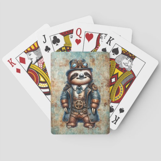 Jeu De Cartes Steampunk Sloth (dos)