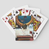 Jeu De Cartes Steampunk Thé de chat sous-marin (dos)