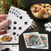 Jeu De Cartes Stégosaure heureux (In Situ)