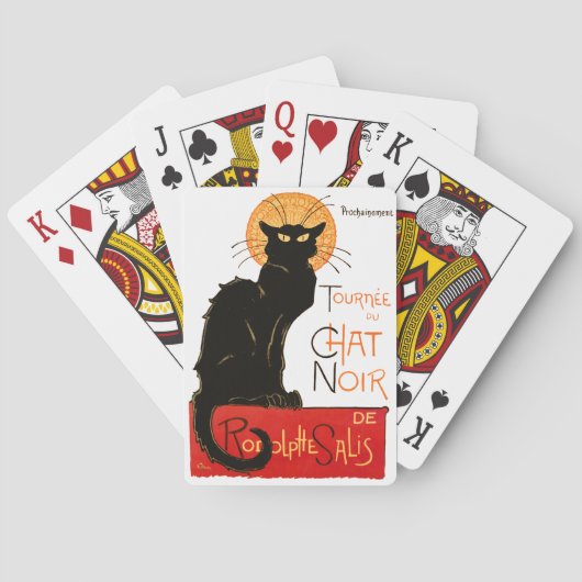 Jeu De Cartes Steinlen Chat Noir Classique Art Français (dos)
