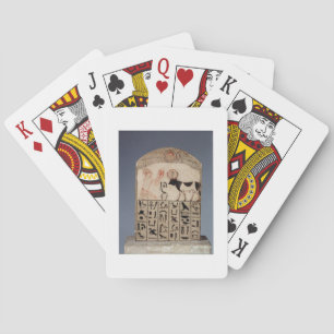 Jeu De Cartes Stèle au taureau Apis (calcaire peint)