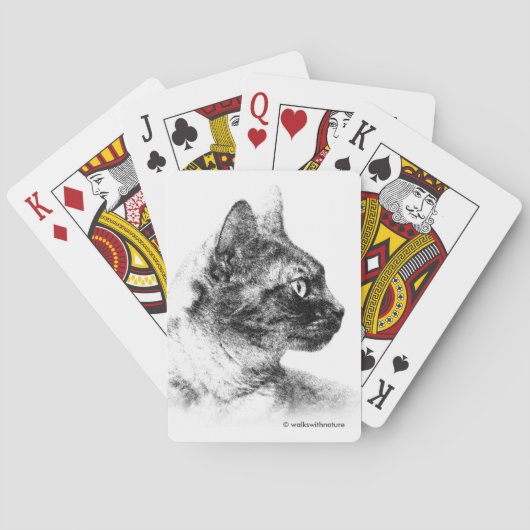 Jeu De Cartes Stella le chat gris (dos)