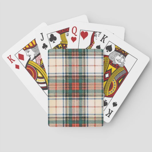 JEU DE CARTES STEWART ROBE FAMILIALE TARTAN (dos)