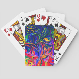Jeu De Cartes Sticle à rayures arc-en-ciel