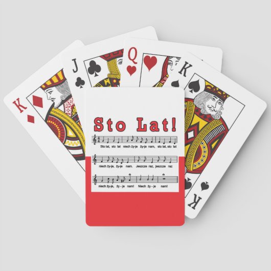 Jeu De Cartes Sto Lat ! Chanson (dos)