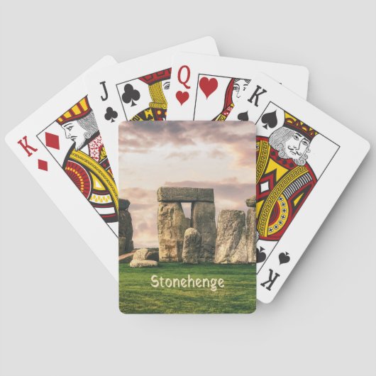 Jeu De Cartes Stonehenge Angleterre Royaume-Uni (dos)