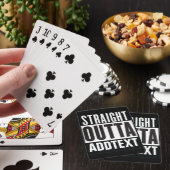 Jeu De Cartes Straight Outta ajouter votre texte (In Situ)