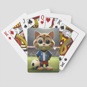 Jeu De Cartes "Striker Purr-fect : Le Chat de Football 3D"