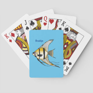 Jeu De Cartes Striped angelfish cartoon