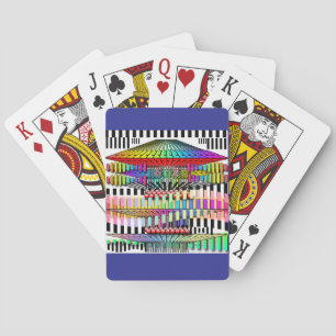 Jeu De Cartes Structure Géométrique Bleu