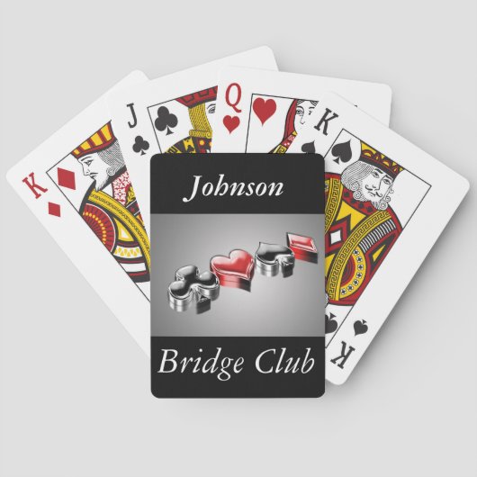 Jeu De Cartes Style Bridge Poker Canasta Convient Moderne Person (dos)