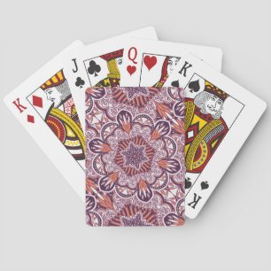 Jeu De Cartes Style ethnique, texture décorative vintage.