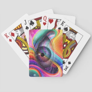 Jeu De Cartes Style géométrique moderne psychédélique Abstraite 