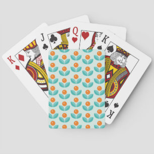 Jeu De Cartes Style scandinave Motif géométrique orange