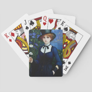 Jeu De Cartes Style vintage Joli sombre Academy Portrait fille
