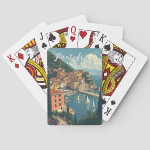 Jeu De Cartes Style Vintage Portofino Gênes Italie