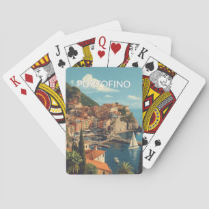 Jeu De Cartes Style Vintage Portofino Gênes Italie