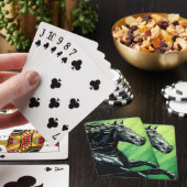 Jeu De Cartes Stylo de beauté noire du cheval friésien (In Situ)