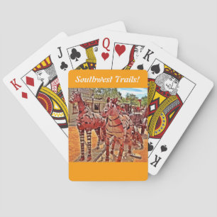 Jeu De Cartes Sud-Ouest Rustique Cowboy Jouer Des Cartes
