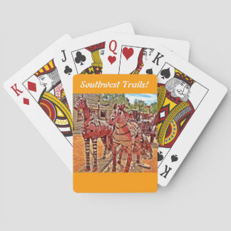 Jeu De Cartes Sud-Ouest Rustique Cowboy Jouer Des Cartes