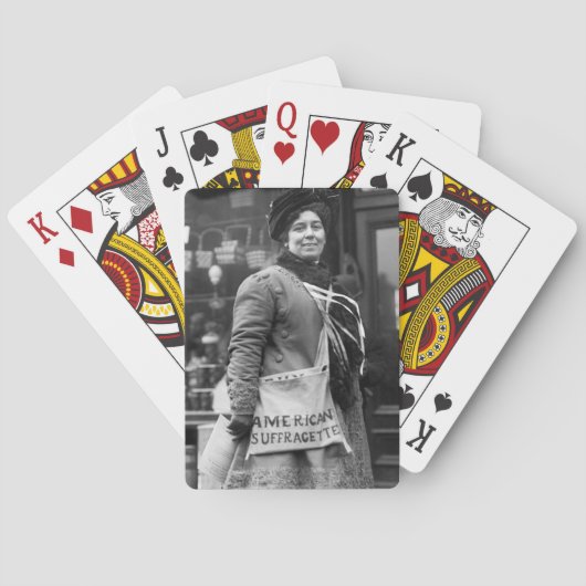 Jeu De Cartes Suffragette américaine, 1910 (dos)