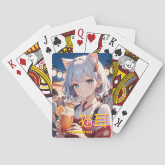 Jeu De Cartes summer  cat Girl