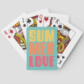 Jeu De Cartes Summer Love Turquoise Playing Cards (dos)