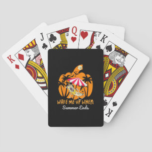 Jeu De Cartes Summerween Citrouille de plage Skeleton drôle Hall