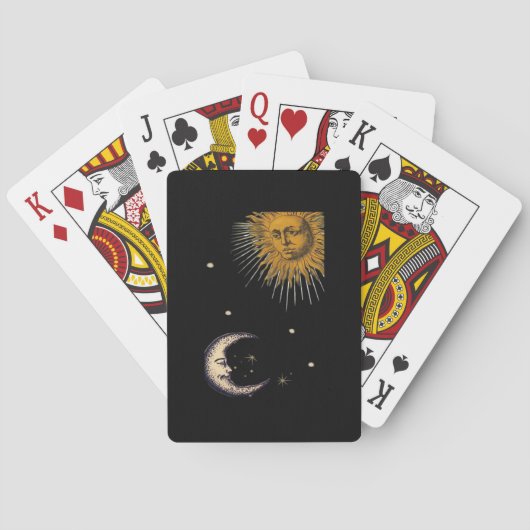 Jeu De Cartes Sun And Moon 90s Whimsigoth Design (dos)