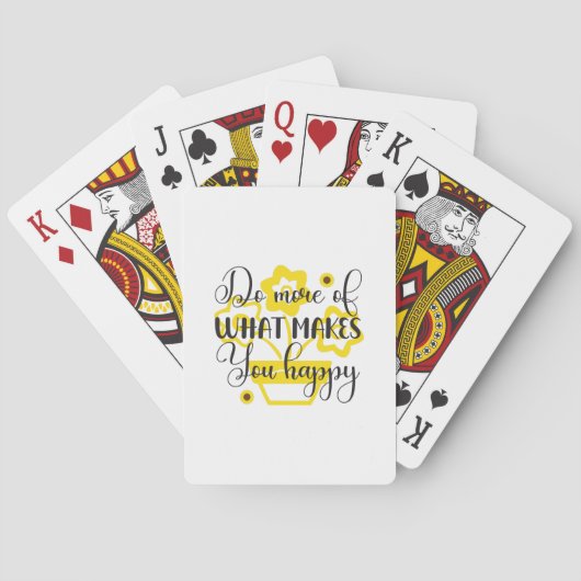 Jeu De Cartes Sunflower Lover | Faites Plus De Ce Qui Vous Rend (dos)